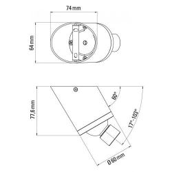DCW Editions Vision 20-20 Wandlamp - Zwart