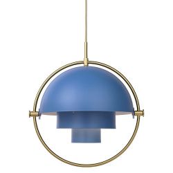 Gubi Multi-Lite Hanglamp - Messing & Blauw