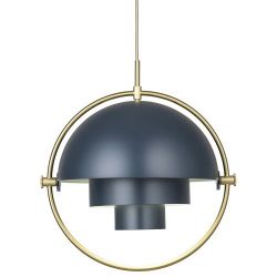 Gubi Multi-Lite Hanglamp - Messing & Donkerblauw