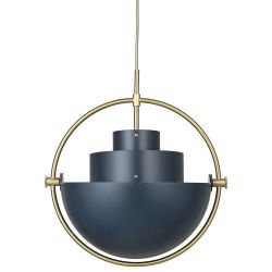 Gubi Multi-Lite Hanglamp - Messing & Donkerblauw