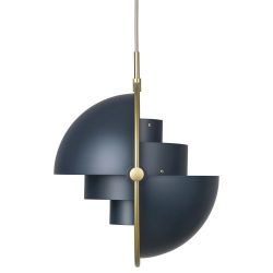 Gubi Multi-Lite Hanglamp - Messing & Donkerblauw
