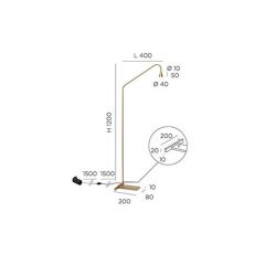 Trizo21 Austere-Floor Vloerlamp - Zwart