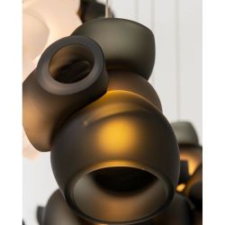 Bocci 100.1 Semi-rigid Hanglamp - Grijs - 40 mm plafondkapje