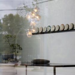 Bocci 100.11 Random Hanglamp - Transparant - Rechthoekige plafondkap