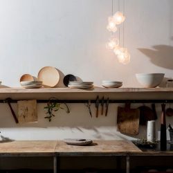 Bocci 100.11 Random Hanglamp - Transparant - Vierkante plafondkap