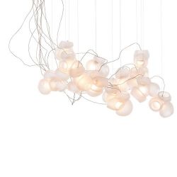 Bocci 100.13 Semi-rigid Hanglamp - Transparant - Ronde plafondkap