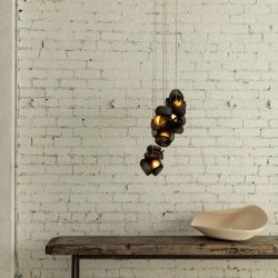 Bocci 100.16 Random Hanglamp - Grijs - Rechthoekige plafondkap