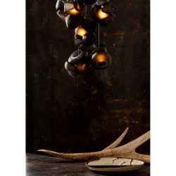 Bocci 100.28 Random Hanglamp - Grijs - Vierkante plafondkap