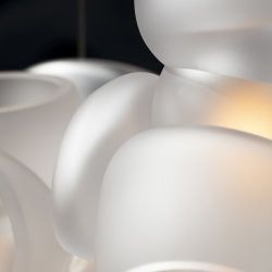 Bocci 100.28 Random Hanglamp - Transparant - Vierkante plafondkap