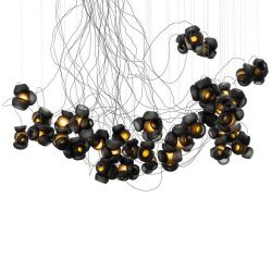 Bocci 100.37 Semi-rigid Hanglamp - Grijs - Ronde plafondkap