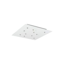 Bocci 28.11 Random Hanglamp - Transparant - Vierkante plafondkap