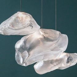 Bocci 73.1 Random Hanglamp - Transparant - 40 mm plafondkapje