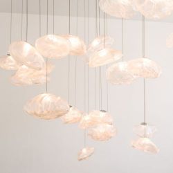 Bocci 73.20 Random Hanglamp - Transparant - Rechthoekige plafondkap