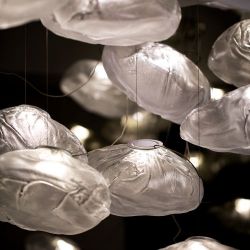 Bocci 73.20 Random Hanglamp - Transparant - Vierkante plafondkap