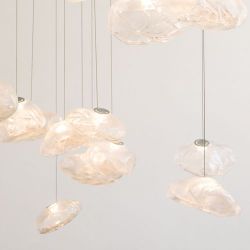 Bocci 73.8 Random Hanglamp - Transparant - Ronde plafondkap