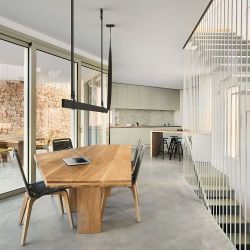 Flos Belt Black Leather Hanglamp - Zwart