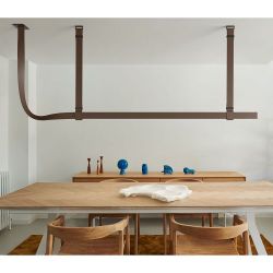 Flos Belt Brown Natural Leather Hanglamp - Bruin