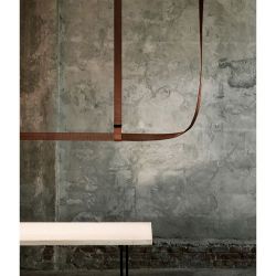Flos Belt Brown Natural Leather Hanglamp - Bruin