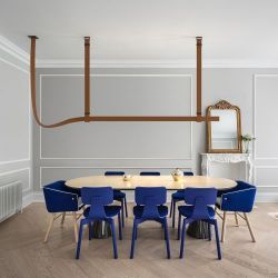 Flos Belt Fabric Copper Brown Hanglamp - Bruin