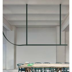 Flos Belt Fabric Grey Olive Hanglamp - Grijs/groen