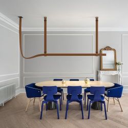 Flos Belt Green Leather Hanglamp - Groen