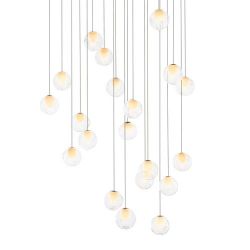 Bocci 28.20 Random Hanglamp - Transparant - Ronde plafondkap