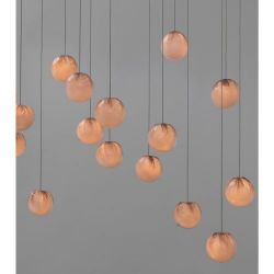 Bocci 84.20 Random Hanglamp - Roze - Rechthoekige plafondkap