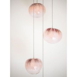 Bocci 84.36 Random Hanglamp - Roze - Rechthoekige plafondkap