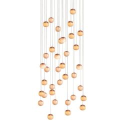 Bocci 84.36 Random Hanglamp - Roze - Ronde plafondkap