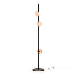 Bocci 84.3V Tall Vloerlamp - Roze - Zwarte base