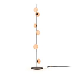 Bocci 84.6 Vloerlamp - Roze - Zwarte base