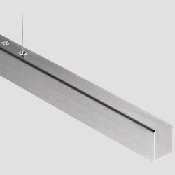 Anour I Model Cordless Hanglamp - 100 cm - Geborsteld roestvrij staal