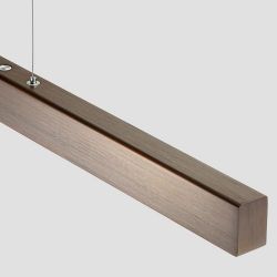 Anour I Model Cordless Hanglamp - 100 cm - Gebruind messing