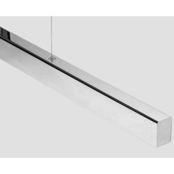 Anour I Model Cordless Hanglamp - 100 cm - Gepolijst roestvrij staal