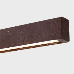 Anour I Model Cordless Hanglamp - 150 cm - Roest staal