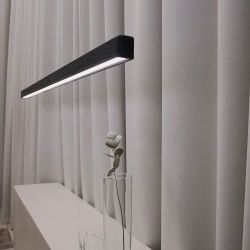 Anour I Model Cordless Hanglamp - 150 cm - Zwart gebeitst eiken