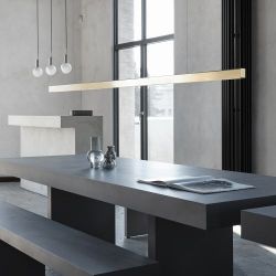 Anour I Model Cordless Hanglamp - 200 cm - Gebruind messing