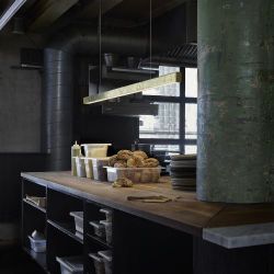 Anour I Model Cordless Hanglamp - 250 cm - Geborsteld messing