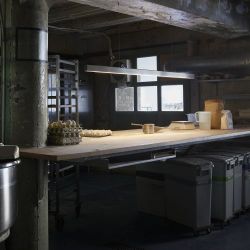 Anour I Model Cordless Hanglamp - 250 cm - Gepolijst roestvrij staal