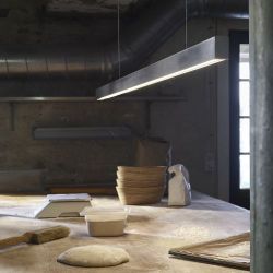 Anour I Model Cordless Hanglamp - 250 cm - Gepolijst roestvrij staal