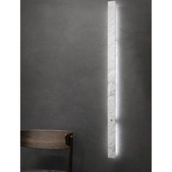 Anour Divar Wandlamp - 100 cm - Carrara Marmer