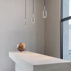 Anour Donya Pendant Hanglamp - Geborsteld roestvrij staal