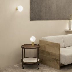 Anour Donya Sphere Wandlamp - Gepolijst messing
