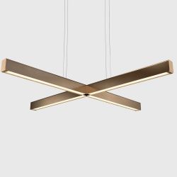 Anour X Model Hanglamp - Gebruind messing