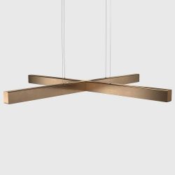 Anour X Model Hanglamp - Gebruind messing