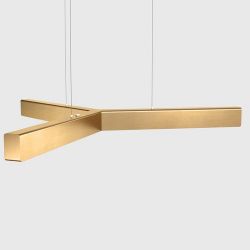 Anour Y Model Hanglamp - Geborsteld messing