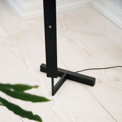 Anour F Model Vloerlamp - Donker opaal chroom