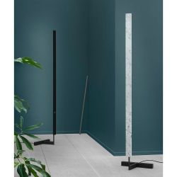 Anour F Model Vloerlamp - Donker opaal chroom