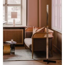 Anour F Model Vloerlamp - Geborsteld messing