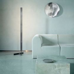 Anour F Model Vloerlamp - Geborsteld roestvrij staal